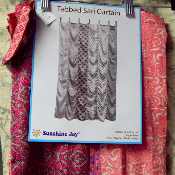 Tabbed Sari Curtain Hippie Designs - Image 11